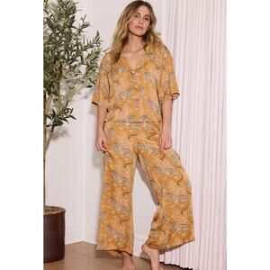 PrintFresh Satin Wildest Dream Pajama Set Bagheera Size Medium